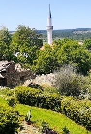 terrace with views of the village